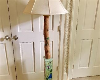 "Sticks" hand crafted standing lamp