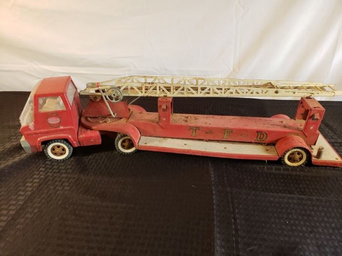 Vintage Metal Fire Truck