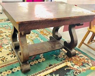Antique Empire Oak library table