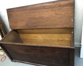 Inside Solid Wooden Blanket chest