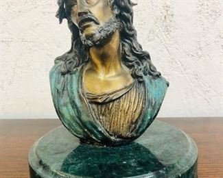 Bronze bust of Jesus Christ