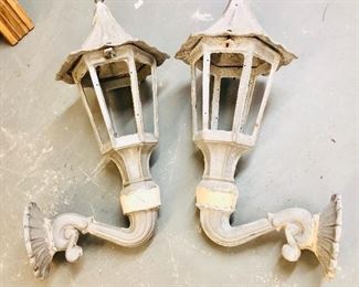 3 ft tall Vintage Metal light fixtures