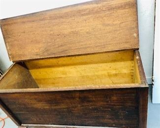 Inside Wooden Blanket Chest