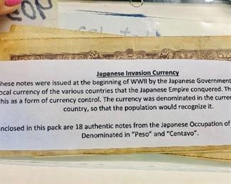WW11 Japanese Invasion Currency