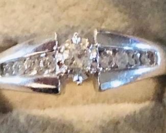 14K Diamond Ring