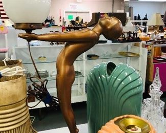 Vintage Deco Style Lamp ,