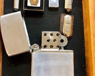Vintage Lighters . Large unusual Table Lighter Marked Japan