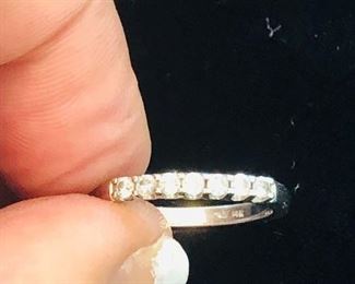 14K Gold Diamond Band. It’s a 1/4 total weight