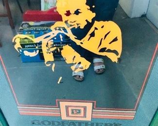 Double sided Advertising Hanging Window Godfather Pizza