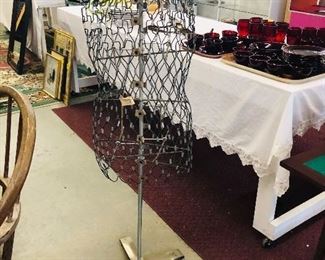 Antique Metal Dress Form