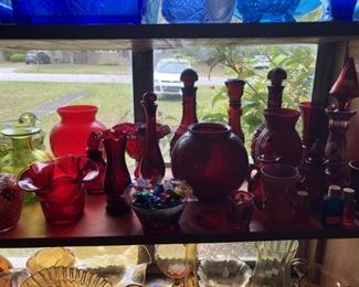 Ruby red glass