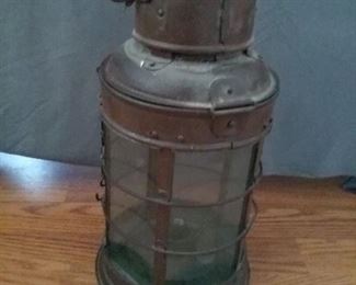 Antique Electrified Oil Lantern