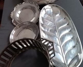 Assortment of Silver Plated Serving Items
