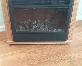Heat Surge Electric Fireplace with Fireless Flame