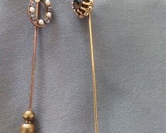 Vintage Jeweled Tie Pins