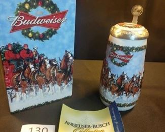 2009 Clydesdale holiday Stein