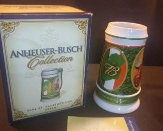 AnheuserBusch collection 2004 Saint Patricks Day Stein