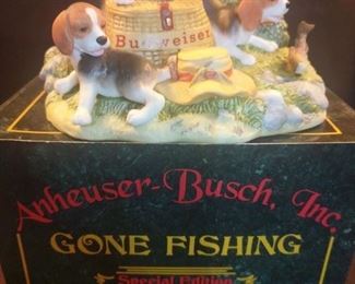 AnheuserBusch special edition figurine gone fishing