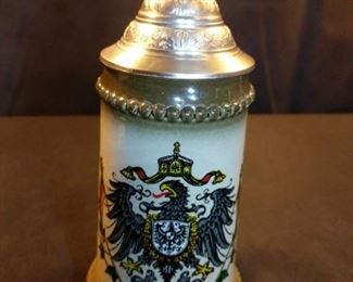 authentic German beer stein Viking words Deutschland