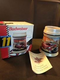 Budweiser racing team Stein Bill Elliott and Junior Johnson