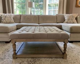 Oversized Tufted Ottoman