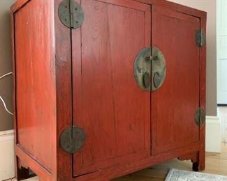 1920’s Red Asian Chest, sourced by Mohr McPherson 