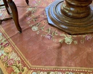 Aubusson Needlepoint Style Rug