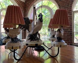 Troy Lighting Rooster Chandelier