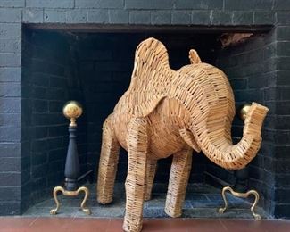 Wicker Elephant, Andirons