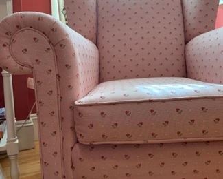 Wingback Armchair in Custom Cowtan and Tout Upholstery 