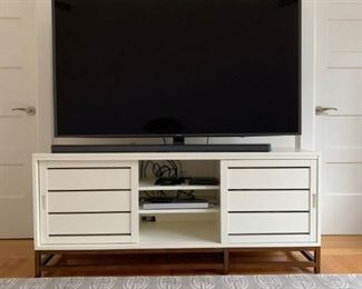 Crate and Barrel Media Console with Sliding Doors