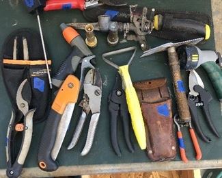 Various gardening tools