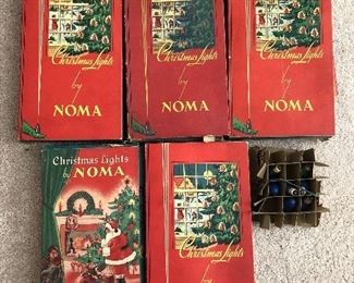 Vintage Christmas lights in original boxes