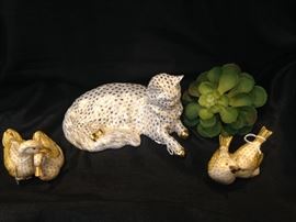 Gold and white Herend selections