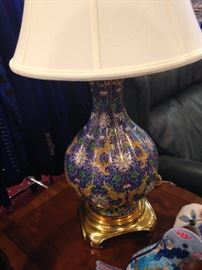 A closer look at one of these two lamps  