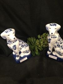 Blue & white dogs  