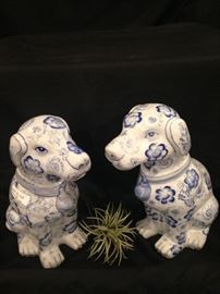 Another pair of blue & white dogs