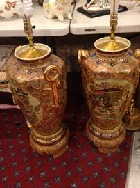 Temple jars purchased in China and made into exquisite lamps  