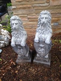 Lion statues