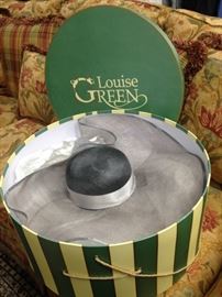 Louise Green big brim hat  .  .  .  just in time for the Kentucky Derby!