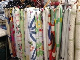 Some of the many quilts