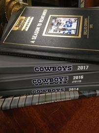 Several available years of Dallas Cowboy annuals