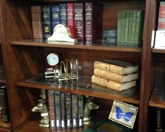 Sets of leather bound books