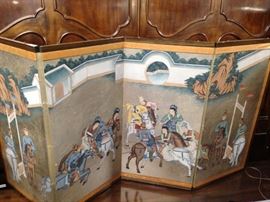 Striking 4-panel Asian screen