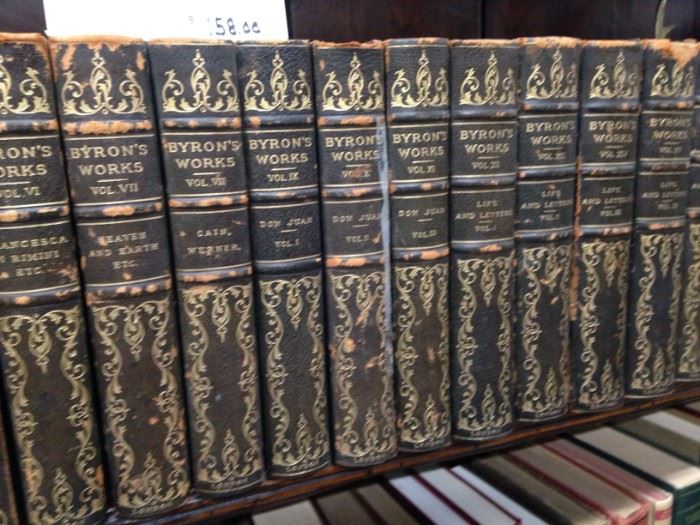 Antique books - Byron's Works Volumes I - XVI