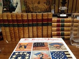 16 leather bound books