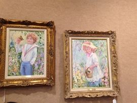 Companion framed art by Irene Borg 