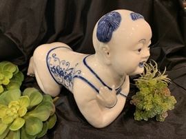 Porcelain Asian headrest / pillow 