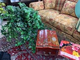 Glass top coffee table