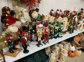 More Santas and nutcrackers